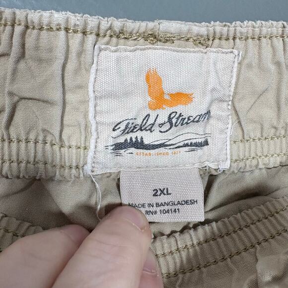 Field & Stream Khaki Pull On Gorpcore Camping Shorts - 2XL - Women's Plus Size - Picture 3 of 6